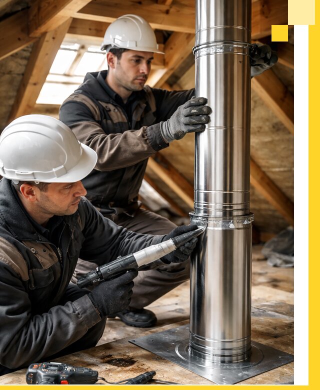 Монтаж дымоходов для каминов в Салавате с гарантией качества
