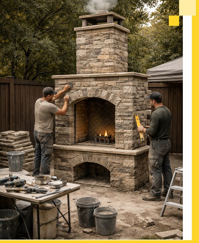 Проектирование и установка уличных каминов в Салавате