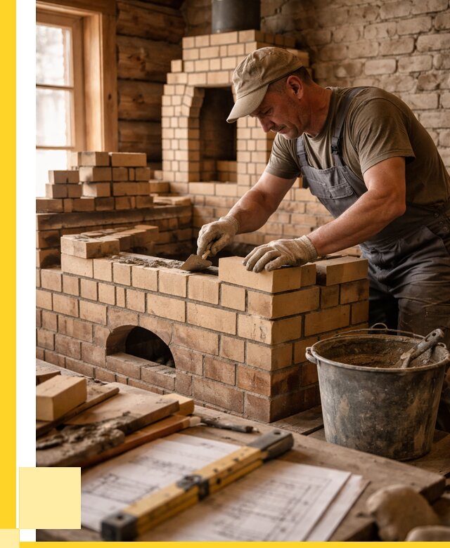 Кладка печей из кирпича в Салавате цены от 32007 р. - ЭриданСлв