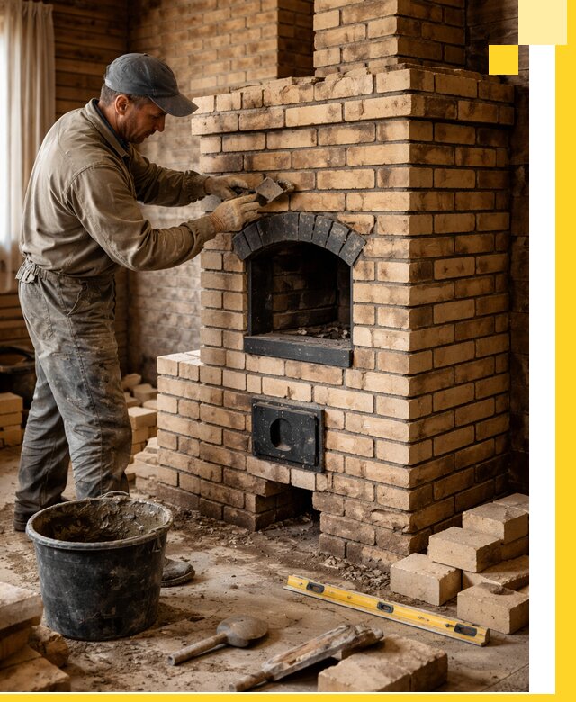 Кирпичные печи под ключ в Салавате: проектирование и кладка