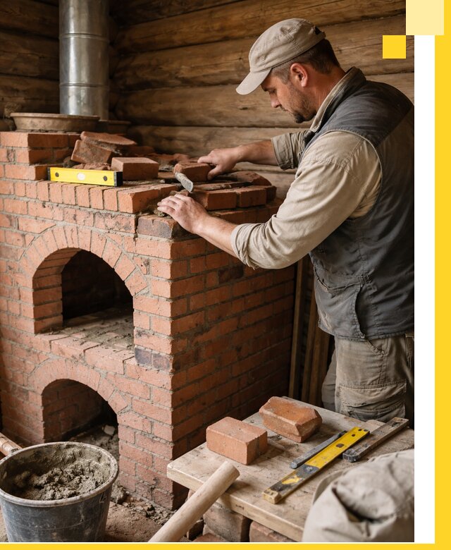 Изготовление и установка русских печей в Салавате под ключ