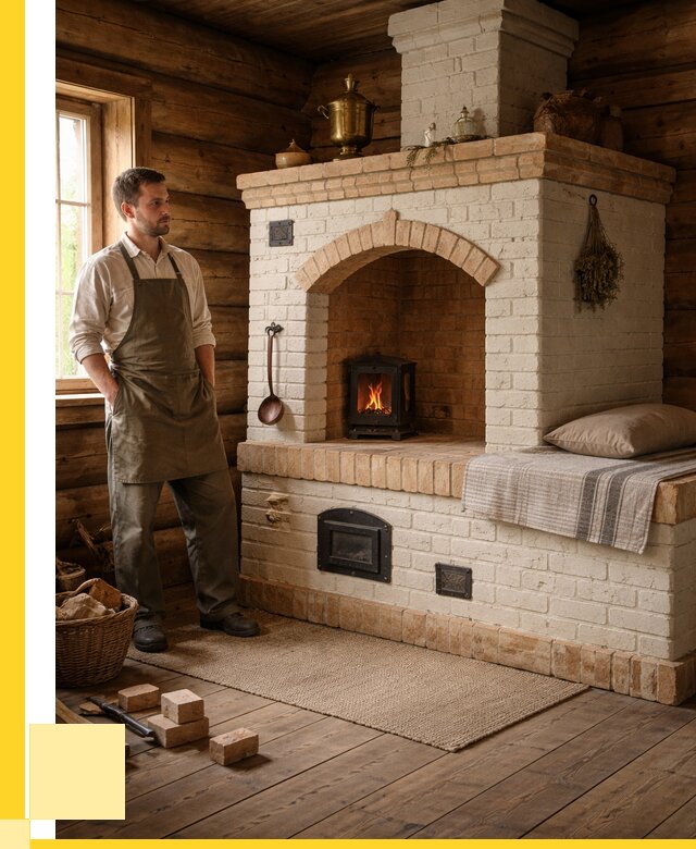 Русские печи с лежанкой под ключ в Салавате от 160035 р. ЭриданСлв