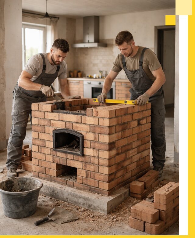 Установка и монтаж печей в частном доме в Салавате под ключ