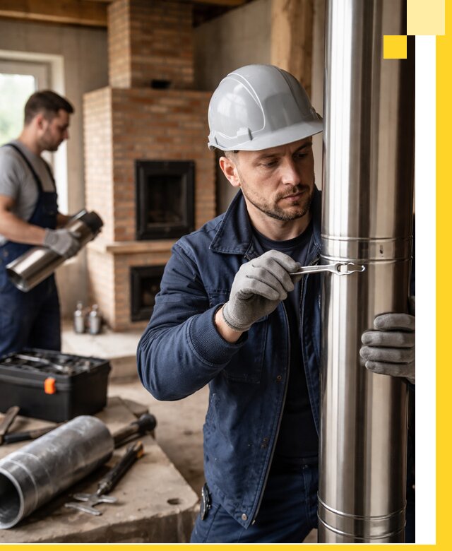 Профессиональный монтаж дымоходов для печей в Салавате