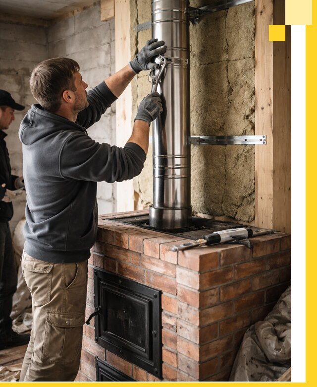 Изготовление и монтаж печей и дымоходов под ключ в Салавате