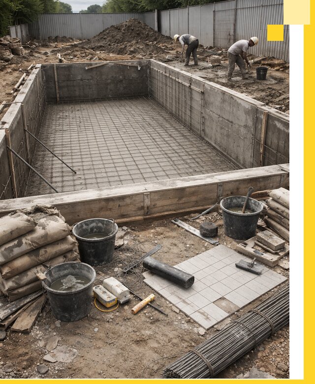 Строительство бассейнов под ключ в Салавате, дизайн и монтаж