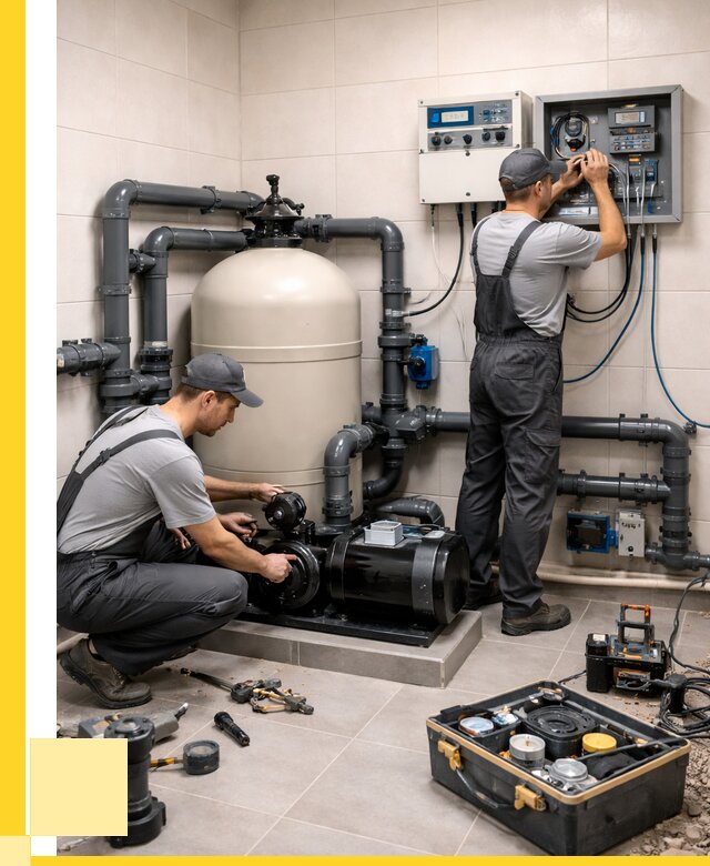 Монтаж оборудования для бассейнов в Салавате от 42676 р. | ЭриданСлв