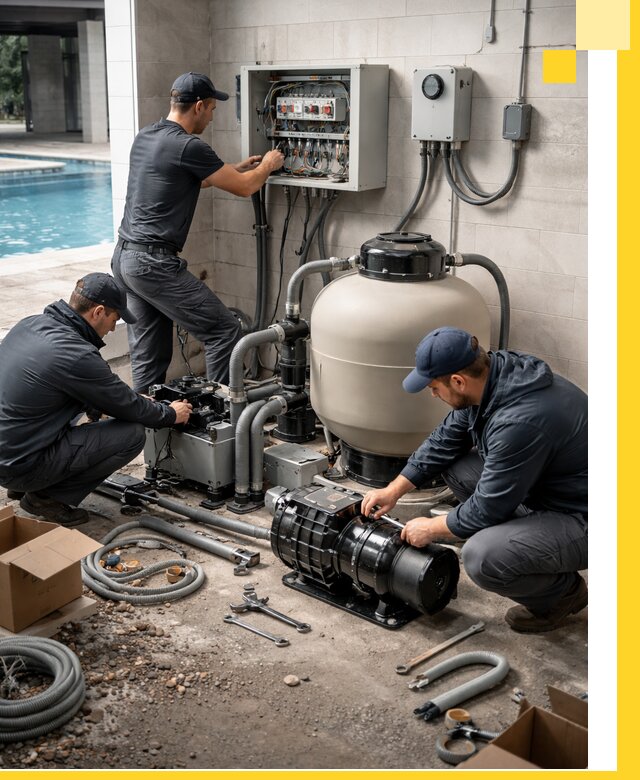 Профессиональный монтаж оборудования для бассейнов в Салавате