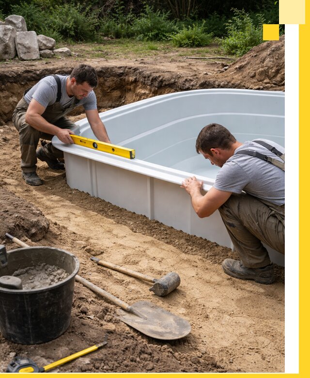Производство и установка пластиковых бассейнов в Салавате под ключ