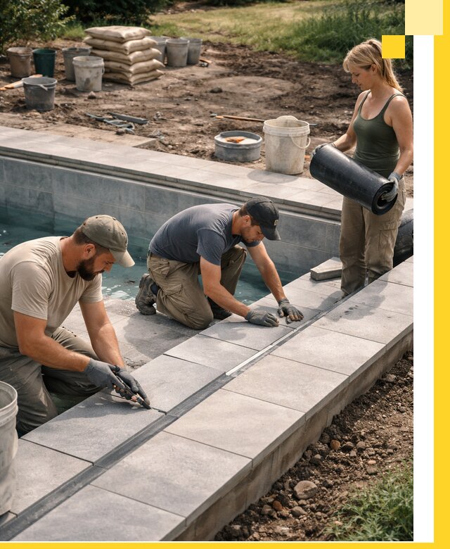 Строительство и монтаж уличных бассейнов под ключ в Салавате