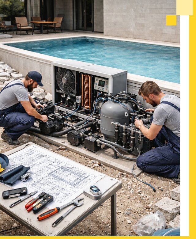 Проектирование и монтаж бассейнов с подогревом в Салавате