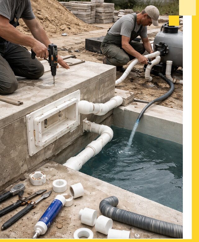 Строительство скиммерных бассейнов под ключ в Салавате