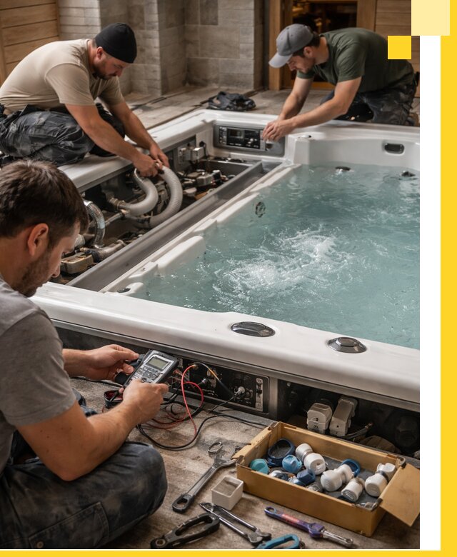 Гидромассажные бассейны под ключ в Салавате, дизайн и монтаж