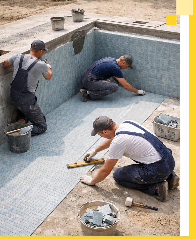 Укладка и установка плитки для бассейнов под ключ в Салавате