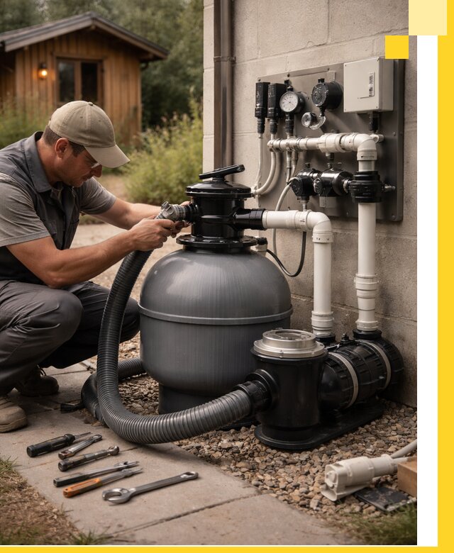 Продажа и монтаж фильтров и насосов для бассейнов в Салавате