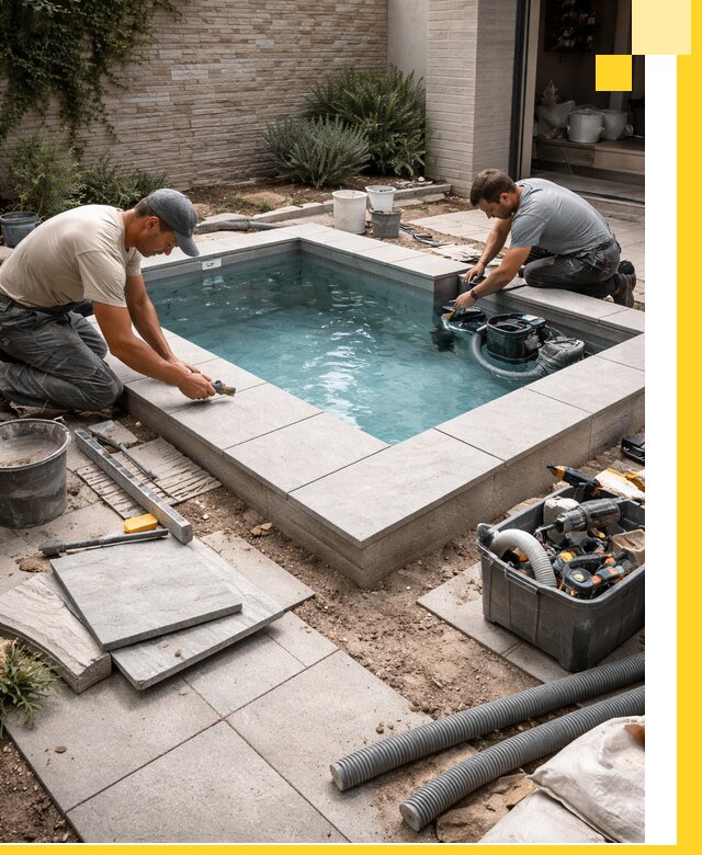 Мини бассейны под ключ в Салавате, дизайн и установка