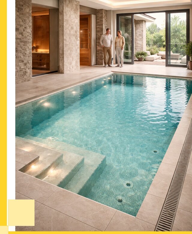 Бассейн во дворе в Салавате: проект, отделка от 1280280 р. | ЭриданСлв