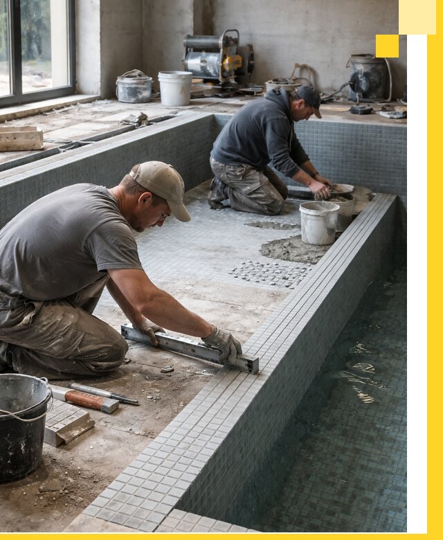 Строительство бассейна в частном доме в Салавате под ключ