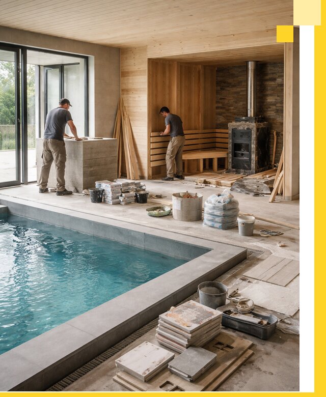 Проектирование и строительство бань с бассейном в Салавате