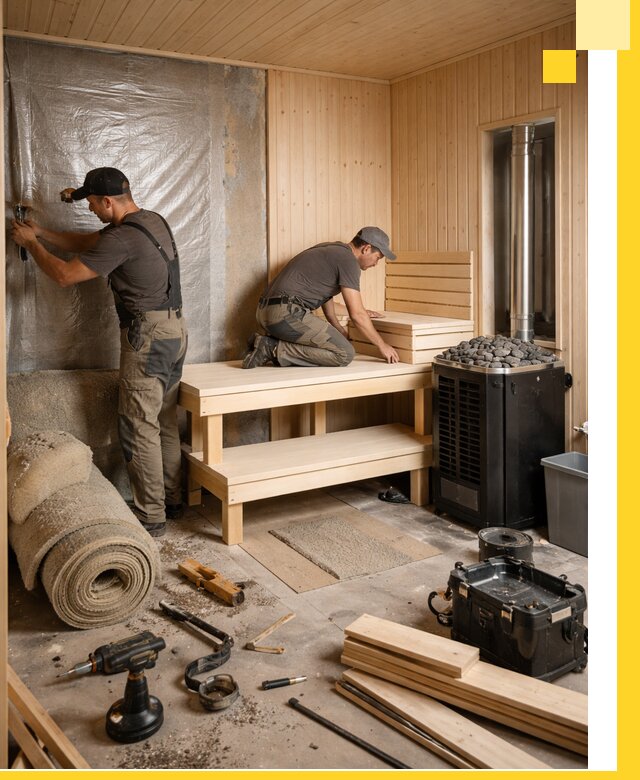 Проекты саун под ключ в Салавате дизайн и строительство