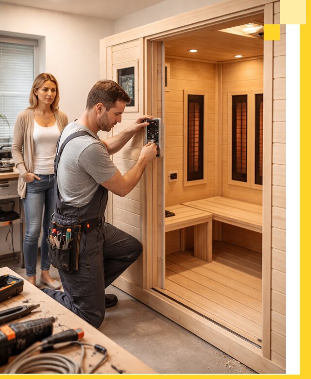 Инфракрасные сауны под ключ в Салавате продажа и установка