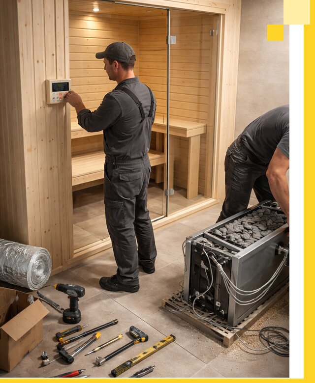 Поставка, установка и монтаж электрических саун в Салавате