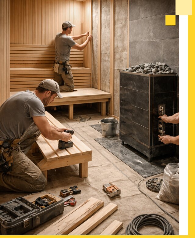 Дизайн и строительство интерьерных саун под ключ в Салавате