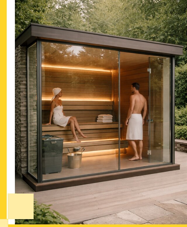 Сауна стеклянная и двери для сауны в Салавате от 266725 р. | ЭриданСлв
