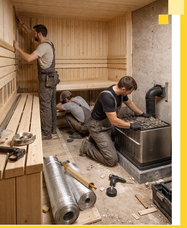 Индивидуальные сауны на заказ в Салавате под ключ, проект и монтаж