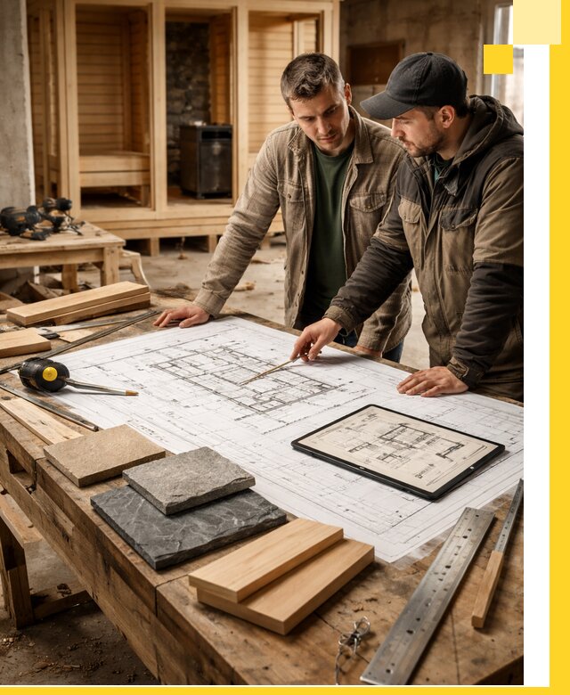 Проекты бань под ключ и планы строительства в Салавате