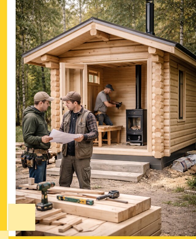 Монтаж бань под ключ в Салавате — от 213380 р. | ЭриданСлв