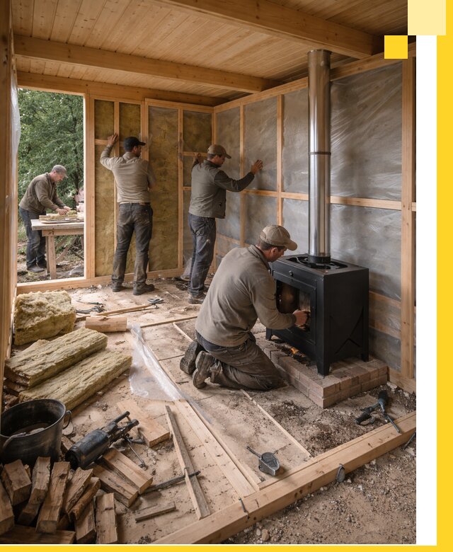 Профессиональный монтаж бань под ключ в Салавате для дома