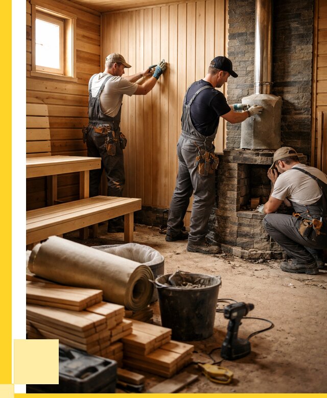 Ремонт бань под ключ в Салавате от 48011 р. | ЭриданСлв