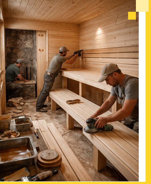 Профессиональная отделка бань в Салавате под ключ, с гарантией