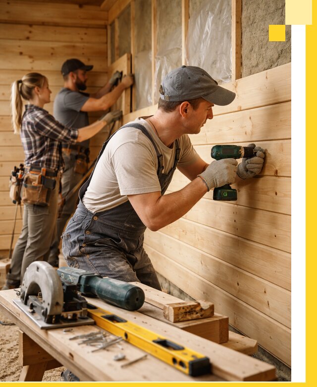 Обшивка бань под ключ в Салавате: отделка стен и потолков