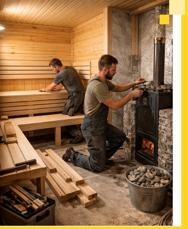 Дизайн и строительство интерьеров бань под ключ в Салавате