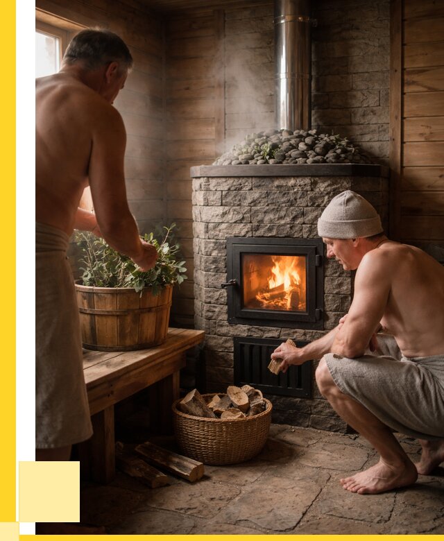 Банные печи под ключ в Салавате от 48011 р. | ЭриданСлв кирпичная