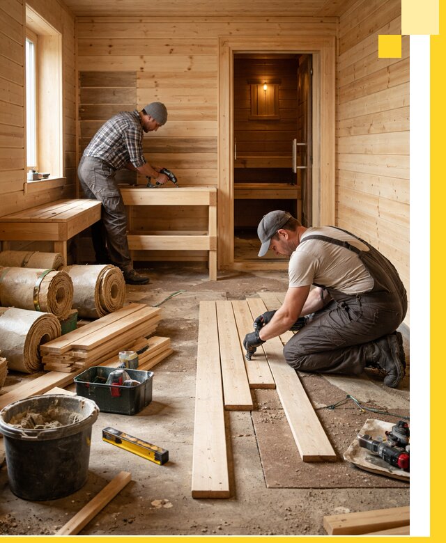 Индивидуальный проект бани с комнатой отдыха под ключ в Салавате