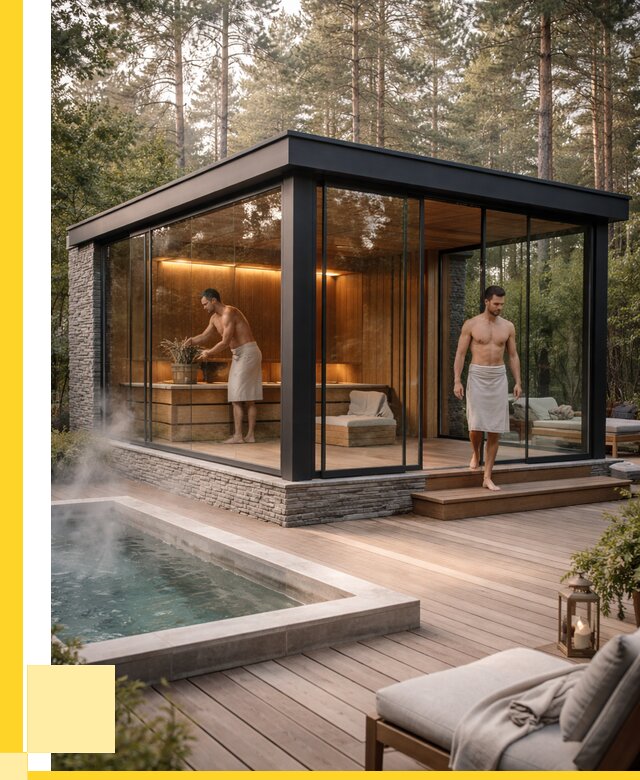 Стеклянные бани и двери в Салавате от 480105 р. | ЭриданСлв