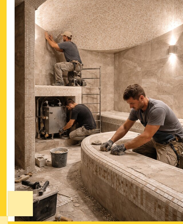 Монтаж хамамов под ключ в Салавате от 266725 р. ЭриданСлв