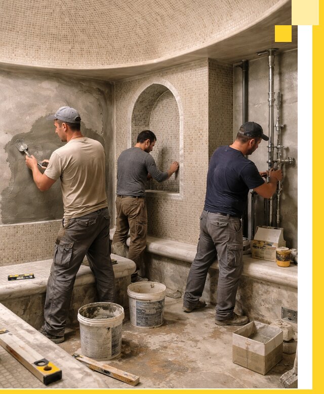 Профессиональный монтаж хамамов под ключ в Салавате с гарантией