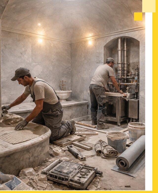 Строительство турецких бань хаммам под ключ в Салавате