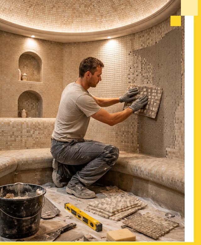 Устройство и монтаж домашнего хамама под ключ в Салавате