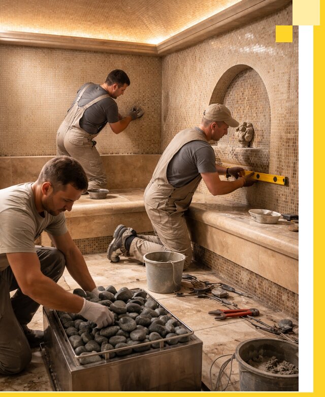 Проектирование и строительство хамама и сауны в Салавате