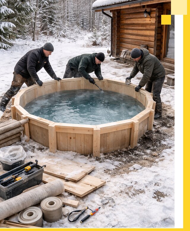 Изготовление и установка ледяных купелей под ключ в Салавате